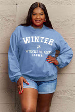 Load image into Gallery viewer, Simply Love Full Size WINTER WONDERLAND ALUMNI Graphic Long Sleeve Sweatshirt