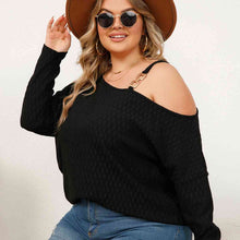 Load image into Gallery viewer, Plus Size One-Shoulder Asymmetrical Blouse