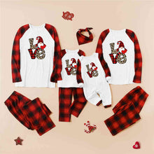 Load image into Gallery viewer, LOVE Graphic Top and Plaid Pants Set