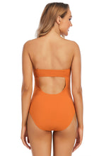 Load image into Gallery viewer, Tie Front Cutout One-Piece Swimsuit
