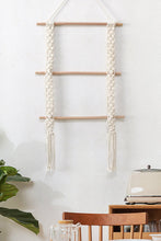Load image into Gallery viewer, Macrame Ladder Wall Hanging