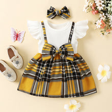 Load image into Gallery viewer, Plaid Print Bow Detail Dress