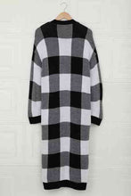 Load image into Gallery viewer, Buffalo Plaid Duster Cardigan