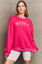 Load image into Gallery viewer, Simply Love Full Size MERRY Graphic Sweatshirt