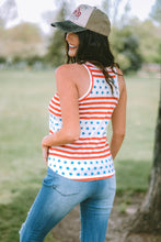 Load image into Gallery viewer, Stars and Stripes Round Neck Tank