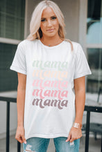 Load image into Gallery viewer, MAMA Graphic Contrast Tee Shirt