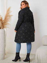 Load image into Gallery viewer, Plus Size Long Sleeve Hooded Trench Coat