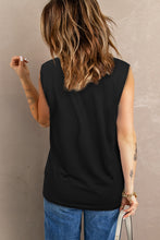 Load image into Gallery viewer, Distressed Round Neck Tank