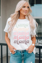 Load image into Gallery viewer, MAMA Graphic Contrast Tee Shirt