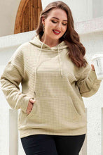 Load image into Gallery viewer, Plus Size Front Pocket Long Sleeve Hoodie