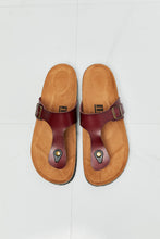 Load image into Gallery viewer, MMShoes Drift Away T-Strap Flip-Flop in Brown