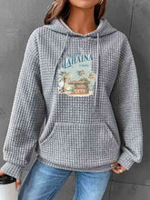 Load image into Gallery viewer, Full Size Graphic Drawstring Hoodie
