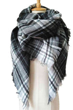 Load image into Gallery viewer, Plaid Imitation Cashmere Scarf