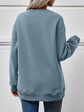 Load image into Gallery viewer, Faceless Gnomes Graphic Drop Shoulder Sweatshirt