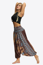 Load image into Gallery viewer, Printed Smocked Waist Harem Pants