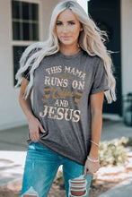 Load image into Gallery viewer, Slogan Graphic Round Neck Tee