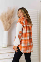 Load image into Gallery viewer, Plaid Collared Button Down Jacket