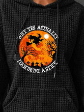 Load image into Gallery viewer, Full Size Graphic Textured Hoodie with Pocket