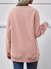 Load image into Gallery viewer, Graphic Round Neck Dropped Shoulder Sweatshirt