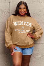 Load image into Gallery viewer, Simply Love Full Size WINTER WONDERLAND ALUMNI Graphic Long Sleeve Sweatshirt