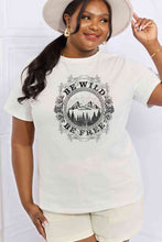 Load image into Gallery viewer, Simply Love Full Size BE WILD BE FREE Graphic Cotton T-Shirt