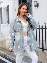 Load image into Gallery viewer, Star Denim Jacket with Pockets