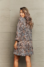Load image into Gallery viewer, Paisley Print V-Neck Dress