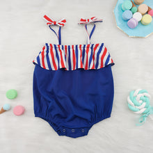 Load image into Gallery viewer, Striped Bow Detail Bodysuit