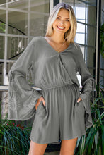 Load image into Gallery viewer, Surplice Neck Flare Sleeve Romper