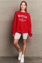 Load image into Gallery viewer, Simply Love Full Size WINTER WONDERLAND ALUMNI Graphic Long Sleeve Sweatshirt