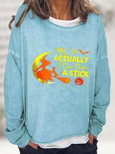 Witch and Her Cat Graphic Sweatshirt