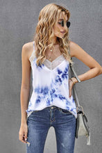 Load image into Gallery viewer, Tie-Dye Lace Trim Cami
