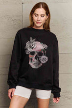 Load image into Gallery viewer, Simply Love Simply Love Full Size Dropped Shoulder SKULL Graphic Sweatshirt