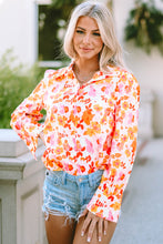 Load image into Gallery viewer, Floral Collared Neck Shirt