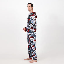 Load image into Gallery viewer, Men Printed Hooded Jumpsuit