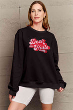 Load image into Gallery viewer, Simply Love Full Size DECK THE HALLS Graphic Sweatshirt