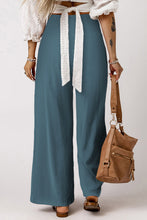 Load image into Gallery viewer, Smocked High Waist Wide Leg Pants