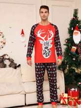 Load image into Gallery viewer, Full Size Reindeer Graphic Top and Pants Set