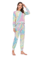 Load image into Gallery viewer, Tie-Dye Top and Pants Lounge Set