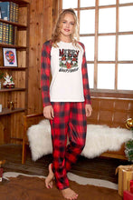 Load image into Gallery viewer, MERRY EVERYTHING Graphic Top and Plaid Pants Set