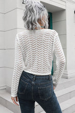 Load image into Gallery viewer, Drawstring V-Neck Long Sleeve Knit Top