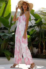 Load image into Gallery viewer, Tie-Dye Spaghetti Strap Jumpsuit with Pockets