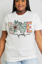 Load image into Gallery viewer, Simply Love Full Size LOVE YOURSELF Graphic Cotton Tee
