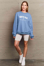 Load image into Gallery viewer, Simply Love Full Size NORTH POLE UNIVERSITY Graphic Sweatshirt