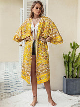 Load image into Gallery viewer, Double Take Plus Size Printed Open Front Longline Cardigan