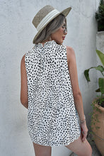 Load image into Gallery viewer, Leopard Print Frill Neck Tank