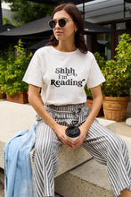 Load image into Gallery viewer, Simply Love Full Size SHHH I&#39;M READING Short Sleeve T-Shirt