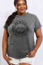 Load image into Gallery viewer, Simply Love Full Size BE WILD BE FREE Graphic Cotton T-Shirt