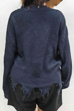 Load image into Gallery viewer, Plus Size Fringe V-Neck Raglan Sleeve Sweater