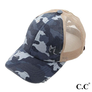 CC crisscross ponytail hats